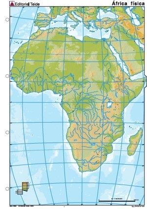 MM. ÁFRICA FÍSICA (COLOR) (25 unid.) | 9788430769926