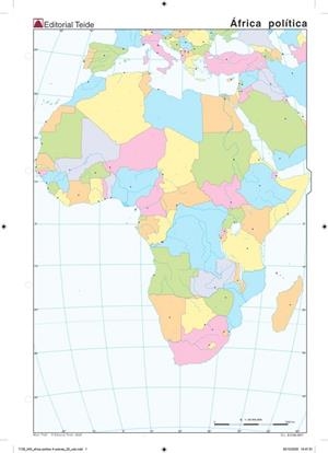 MM. AFRICA POLÍTICO (COLOR)(25 unid.) | 9788430771301