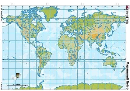 MM. MAPAMUNDI FÍSICO (COLOR) (25 unid.) | 9788430769902