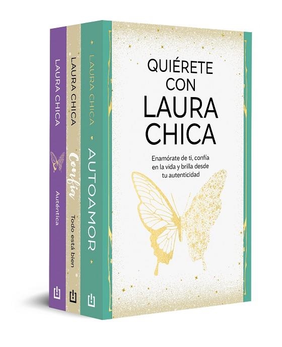 PACK QUIÉRETE CON LAURA CHICA (CONTIENE: AUTOAMOR | CONFÍA. TODO ESTÁ BIEN | AUTÉNTICA) | 9788466382618 | LAURA CHICA