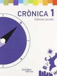 EP 1 - CRONICA - CIENCIES SOCIALS - EXPLORA | 9788490262191 | AA. VV.