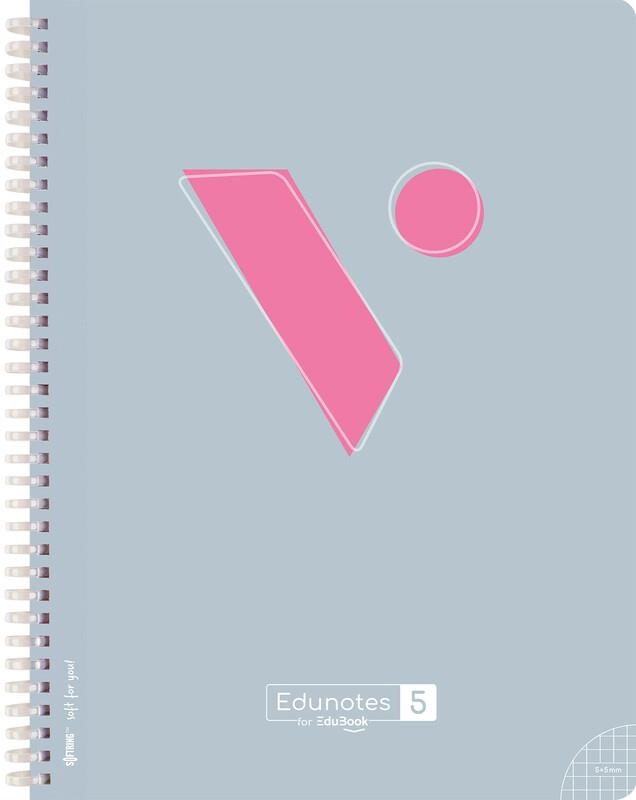 EDUNOTES + C/MICRO-5 A4 ESPIRAL GRIS 80H 5X5 | 9788410963757