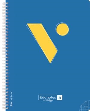 EDUNOTES + C/MICRO-5 A4 ESPIRAL AZUL 80H 5X5 | 9788410963702