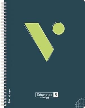 EDUNOTES + C/MICRO-5 A4 ESPIRAL NEGRO 80H 5X5 | 9788410963733