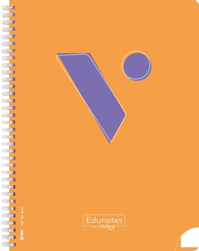 EDUNOTES + L/A4 ESPIRAL NARANJA 80H LISO | 9788410962750