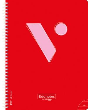 EDUNOTES + L/A4 ESPIRAL ROJA 80H LINEAS | 9788410962583