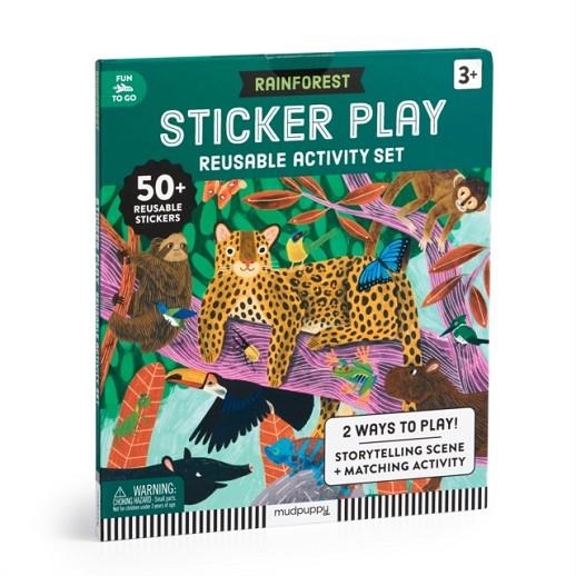 RAINFOREST STICKER PLAY REUSABLE ACTIVITY SET | 9780735386518 | MUDPUPPY