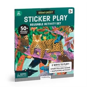RAINFOREST STICKER PLAY REUSABLE ACTIVITY SET | 9780735386518 | MUDPUPPY
