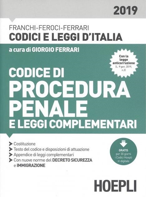 CODICI DI PROCEDURA PENALE E LEGGI COMPLEMENTARI | 9788820388263 | VV.AA.