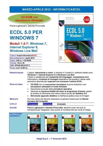 ECDL 5.0 PER WINDOWS 7 | 9788820351373 | VV.AA.
