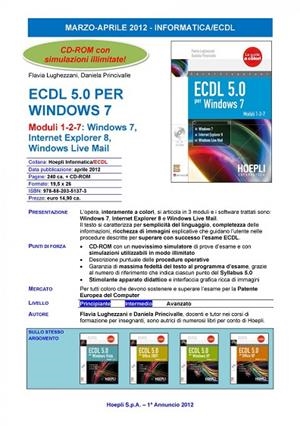 ECDL 5.0 PER WINDOWS 7 | 9788820351373 | VV.AA.