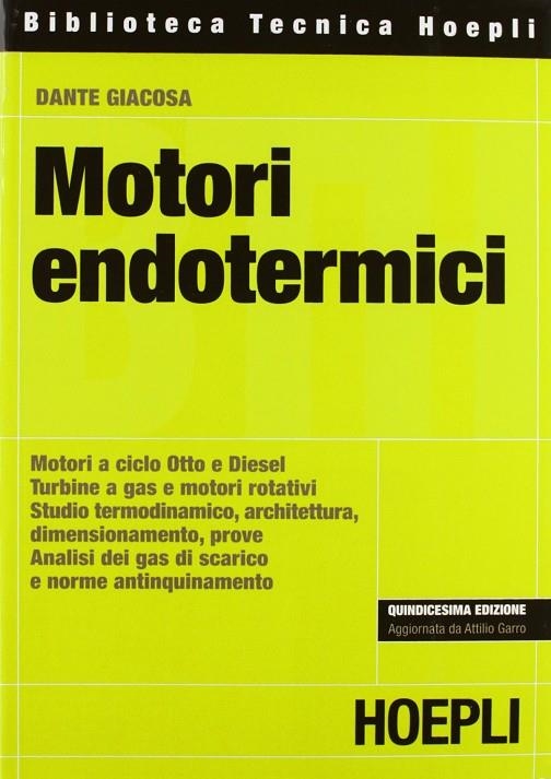 MOTORI ENDOTERMICI | 9788820326333 | GIACOSA DANTE
