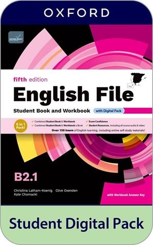 ENGLISH FILE B2.1 SBWB W/KEY 5ED | 9780194143097