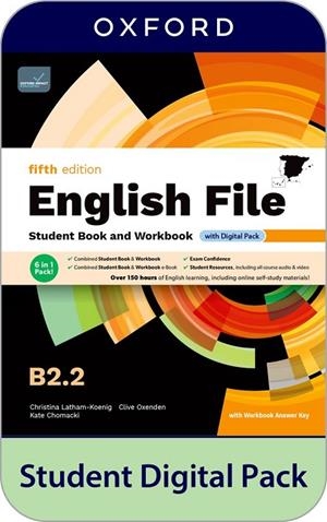 ENGLISH FILE B2.2 SBWB W/KEY 5ED | 9780194144728
