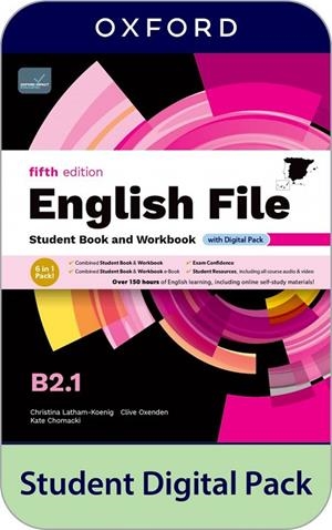 ENGLISH FILE B2.1 SBWB W/O KEY 5ED | 9780194143240