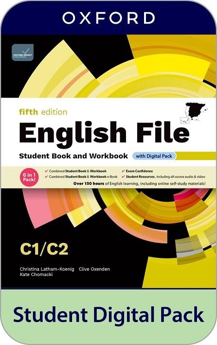 ENGLISH FILE C1.2 SBWB W/O KEY 5ED | 9780194146937