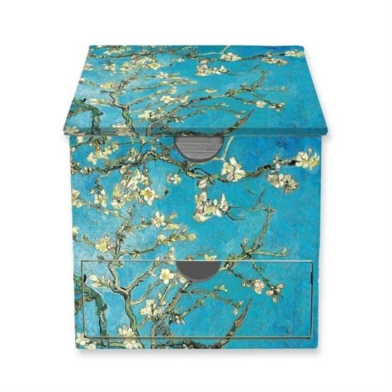 VINCENT VAN GOGH: ALMOND BLOSSOM FLAME TREE MEMO BOX WITH DRAWER | 9781835628379 | FLAME TREE STUDIO