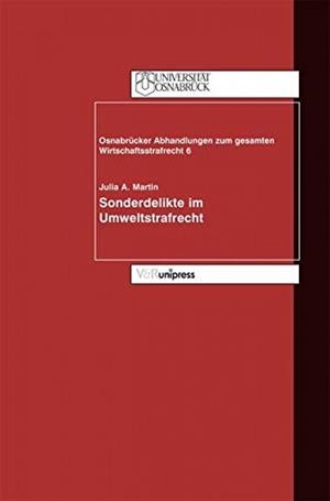 SONDERDELIKTE IM UMWELTSTRAFRECHT | 9783899712803