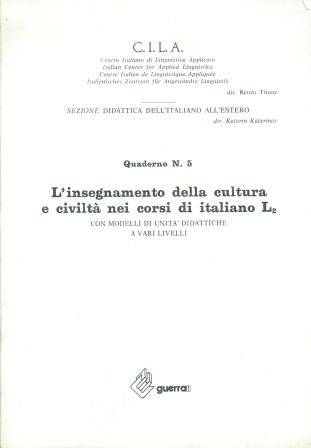 INSEGNAMENTO CULTURA E CIVILTÀ | 9980000005094