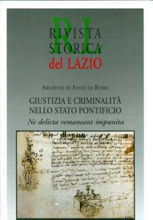 REGIONE LAZIO - GIUSTIZIA E CRIMINALITÀ | 9788849203028