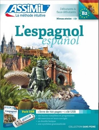 L'ESPAGNOL : DÉBUTANTS À B2 - LIVRE + CLÉ USB (BASE FRANCESA) | 9782700570892