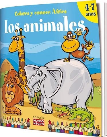 LOS ANIMALES. COLOREA Y CONOCE ÁFRICA | 9788472952652