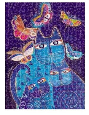 PUZLE / GATOS AZULES Y MARIPOSAS - SERIE FELINOS FANTÁSTICOS | 9781439799475