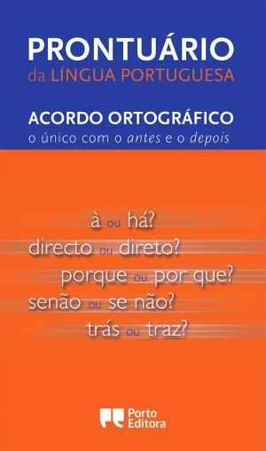 PRONTUARIO DE LINGUA PORTUGUESA | 9789720017147