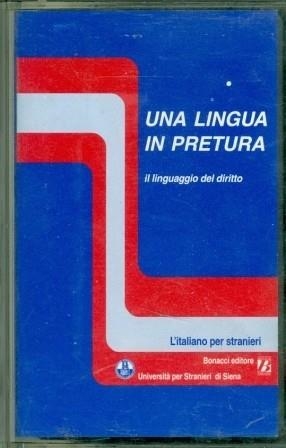 UNA LINGUA IN PRETURA, AUDIOCASSETTA | 9788875730130