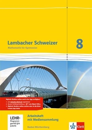 LAMBACHER SCHWEIZER MATHEMATIK 8. AUSGABE BADEN-WÜRTTEMBERG, M. 1 BEILAGE | 9783127333855