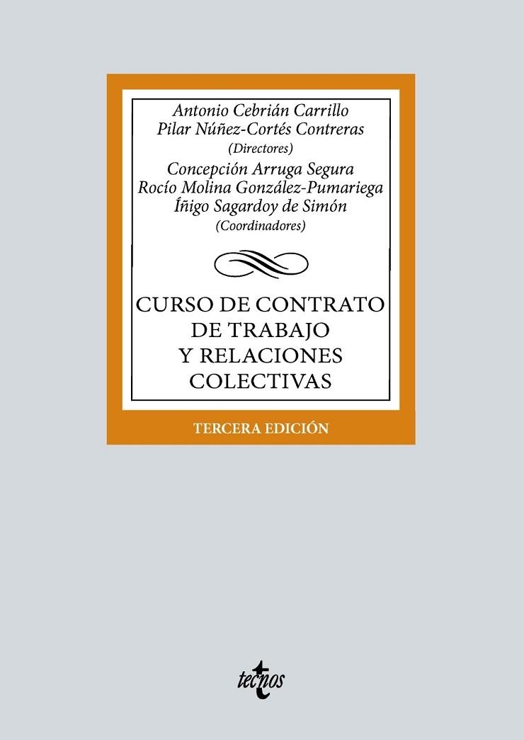 CURSO DE CONTRATO DE TRABAJO Y RELACIONES COLECTIVAS | 9788430992157