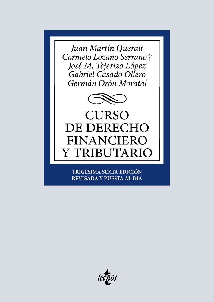 CURSO DE DERECHO FINANCIERO Y TRIBUTARIO | 9788430992638