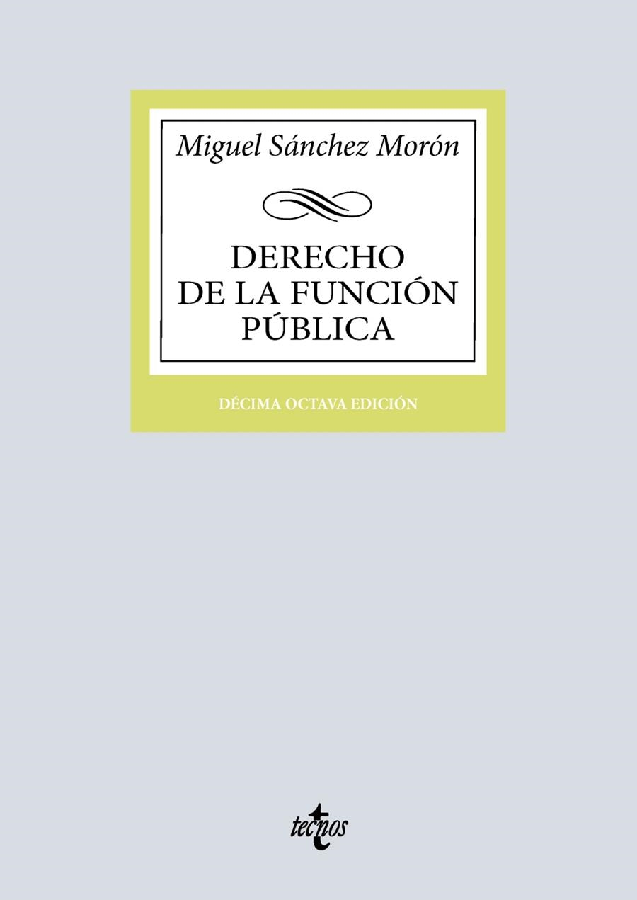 DERECHO DE LA FUNCIÓN PÚBLICA | 9788430992652