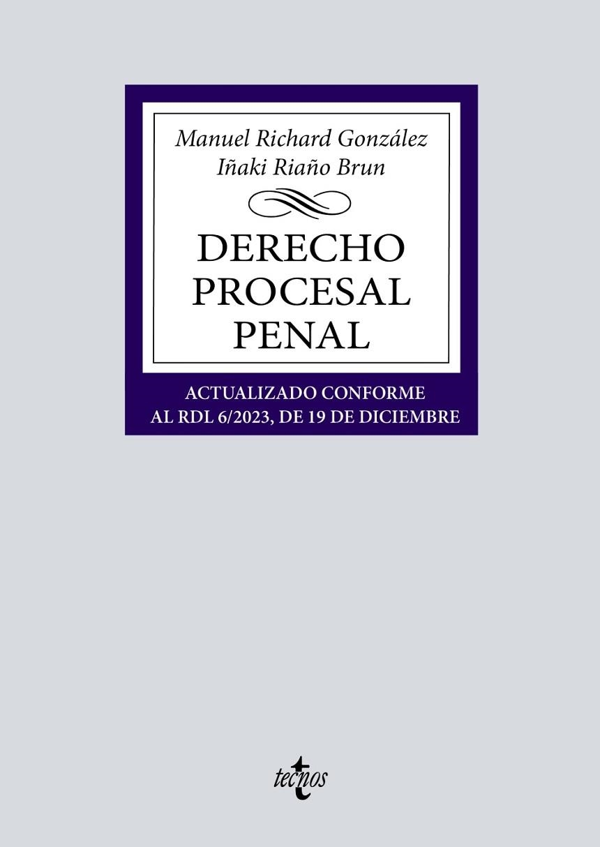 DERECHO PROCESAL PENAL | 9788430989829