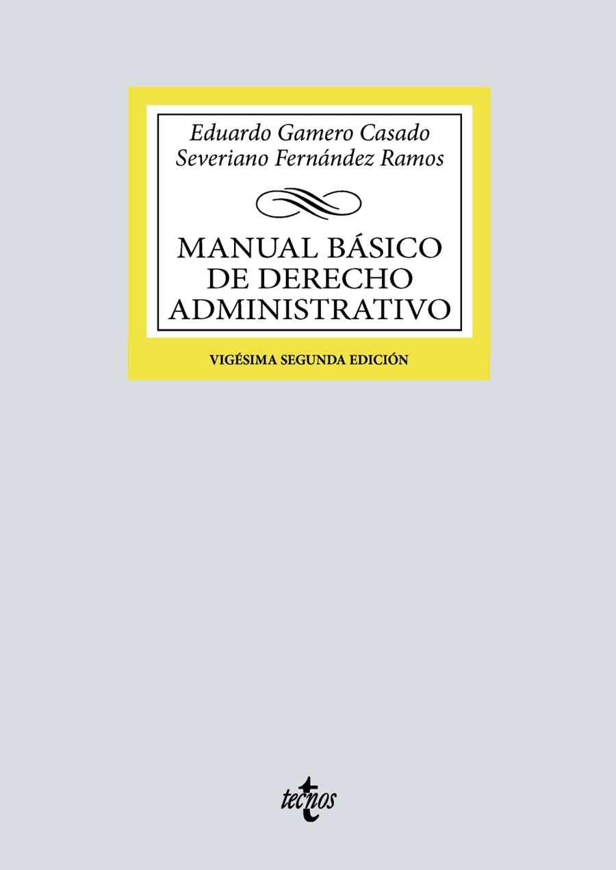 MANUAL BÁSICO DE DERECHO ADMINISTRATIVO | 9788430992683