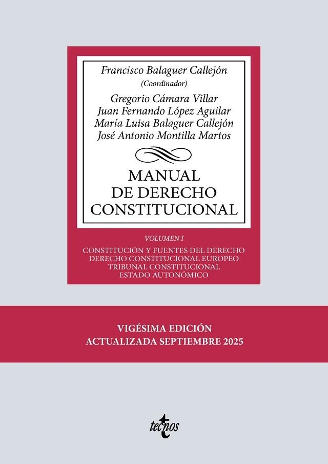 MANUAL DE DERECHO CONSTITUCIONAL | 9788430992713