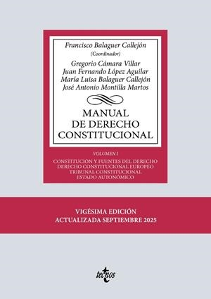 MANUAL DE DERECHO CONSTITUCIONAL | 9788430992713
