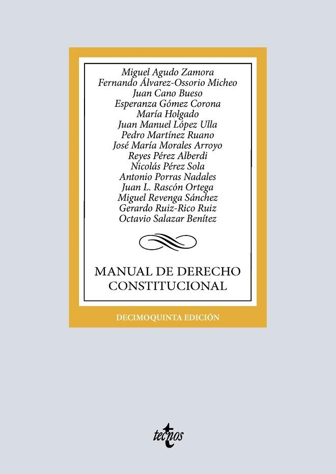 MANUAL DE DERECHO CONSTITUCIONAL | 9788430992775