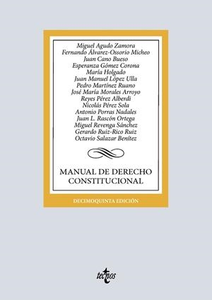 MANUAL DE DERECHO CONSTITUCIONAL | 9788430992775