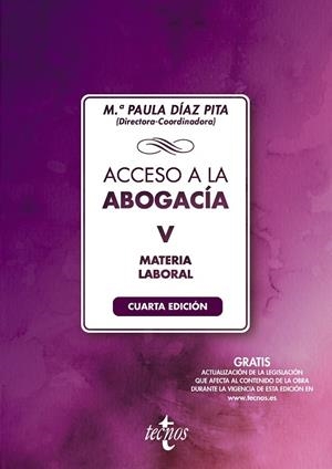 ACCESO A LA ABOGACÍA-V-LABORAL | 9788430985241
