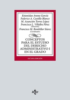 CONCEPTOS PARA EL ESTUDIO DEL DERECHO ADMINISTRATIVO I EN EL GRADO | 9788430989034