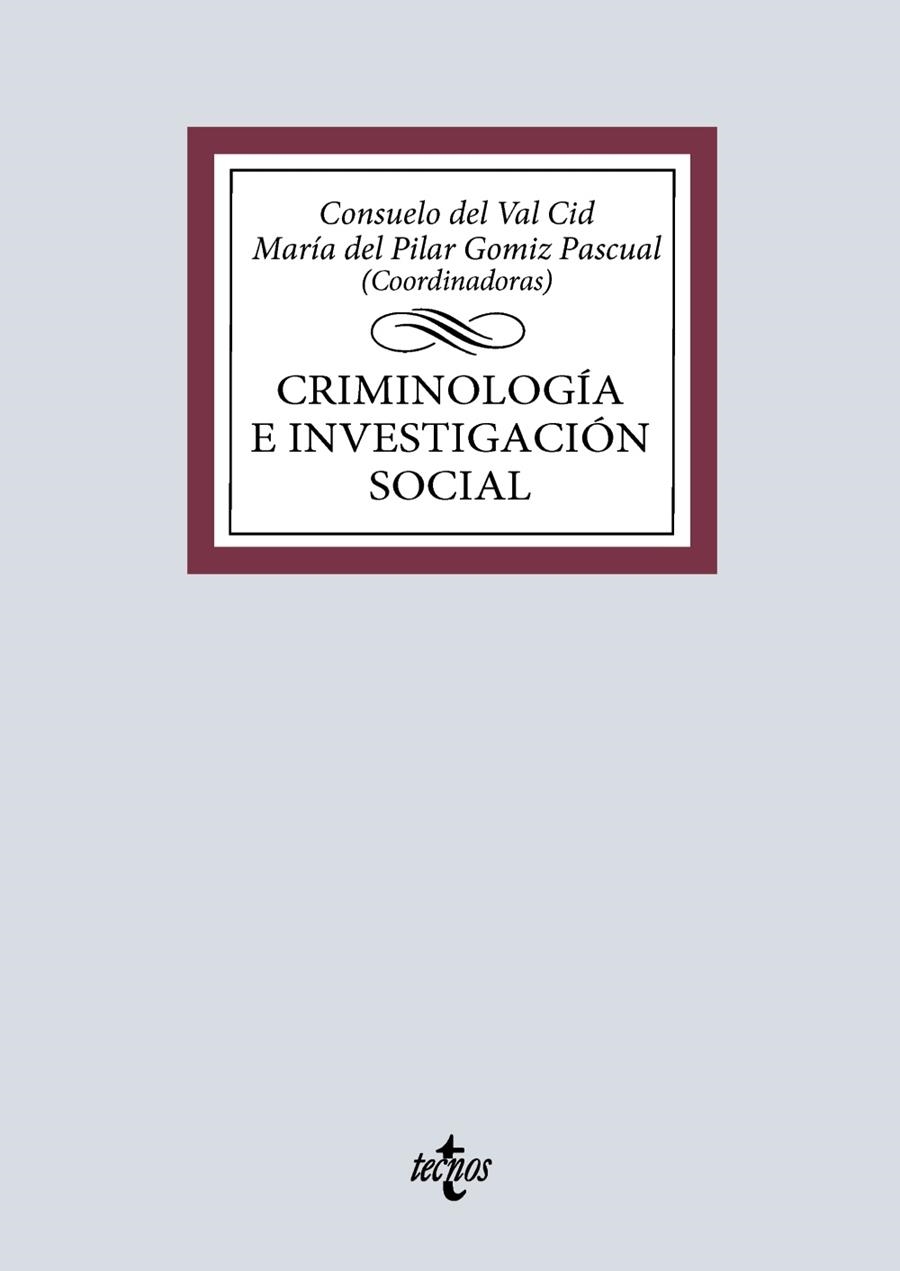 CRIMINOLOGÍA E INVESTIGACIÓN SOCIAL | 9788430992911