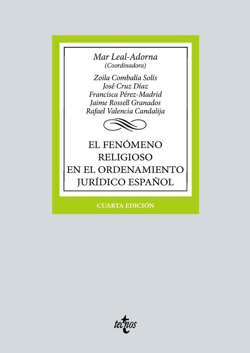 EL FENÓMENO RELIGIOSO EN EL ORDENAMIENTO JURÍDICO ESPAÑOL | 9788430990795