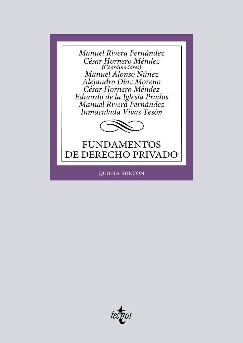 FUNDAMENTOS DE DERECHO PRIVADO | 9788430990740