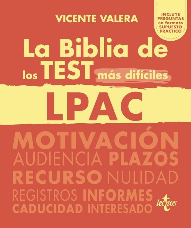 LA BIBLIA DE LOS TEST MÁS DIFÍCILES DE LA LPAC | 9788430990306