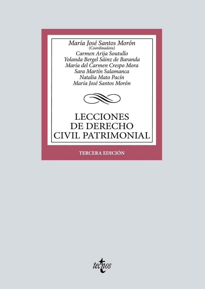 LECCIONES DE DERECHO CIVIL PATRIMONIAL | 9788430985869