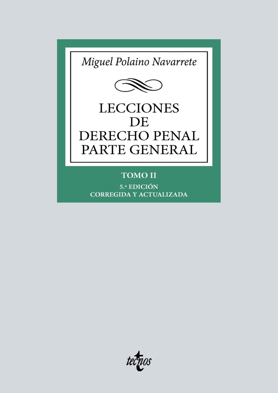 LECCIONES DE DERECHO PENAL PARTE GENERAL | 9788430991822