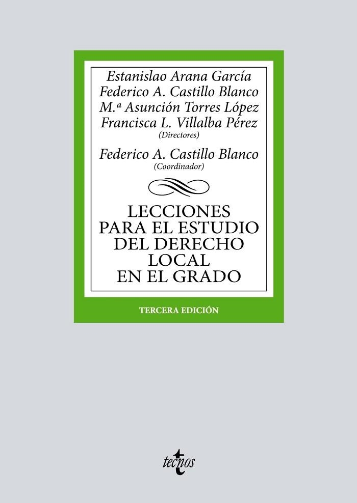 LECCIONES PARA EL ESTUDIO DEL DERECHO LOCAL EN EL GRADO | 9788430987061
