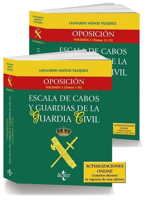 PACK OPOSICIÓN ESCALA DE CABOS Y GUARDIAS DE LA GUARDIA CIVIL | 9788430987221