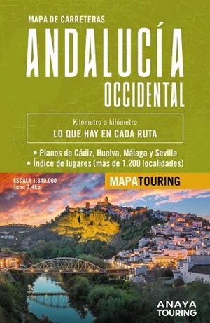 MAPA DE CARRETERAS DE ANDALUCÍA OCCIDENTAL 1:340.000 | 9788491588580